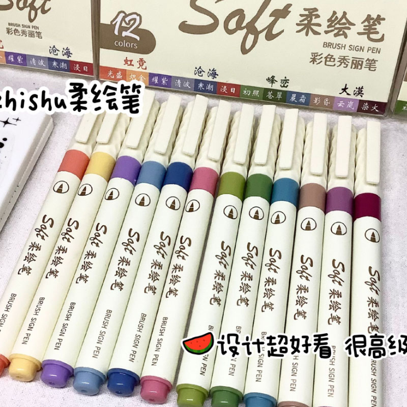 Painting Supplies - 24/3 Color Vintage Watercolor Lettering Art