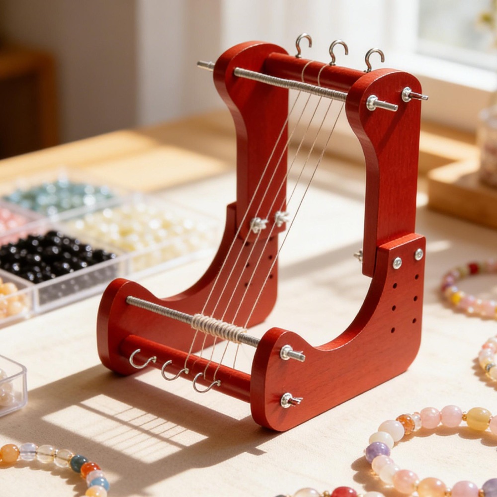 Beading - Wooden Beading Loom Kit Adjustable Length,