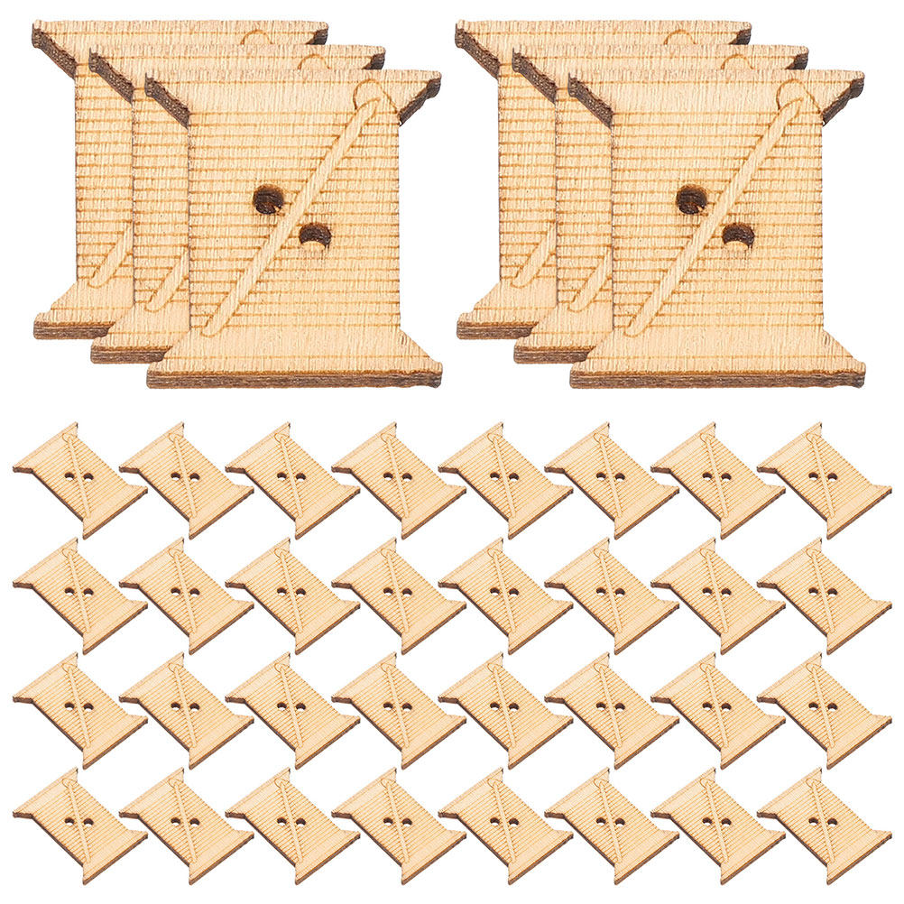 Cotton Embroidery Thread Skeins - 100Pcs Wooden Embroidery Floss Bobbins Thread