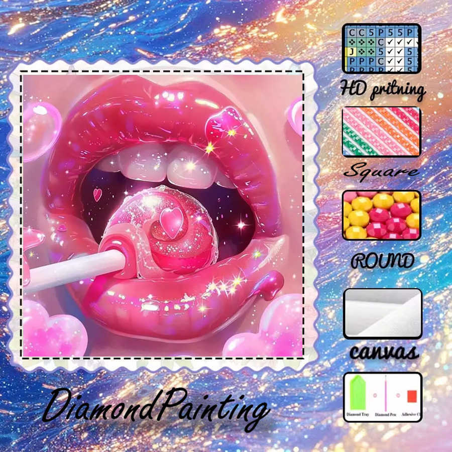 5D Diamond Painting Kit Full Drill - 1 piece - 5D-DIY - Flocking