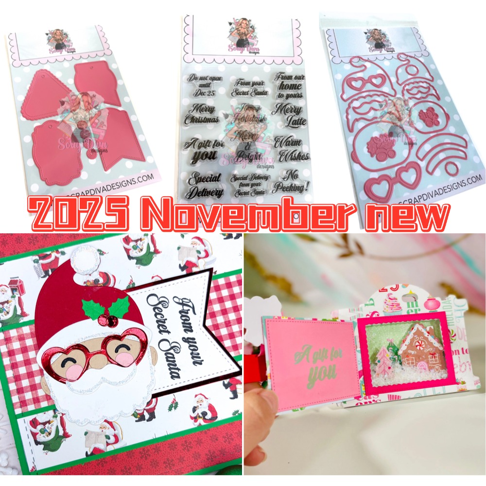 Scrapbooking - Gingerbread Words 2025 New Metal Cutting