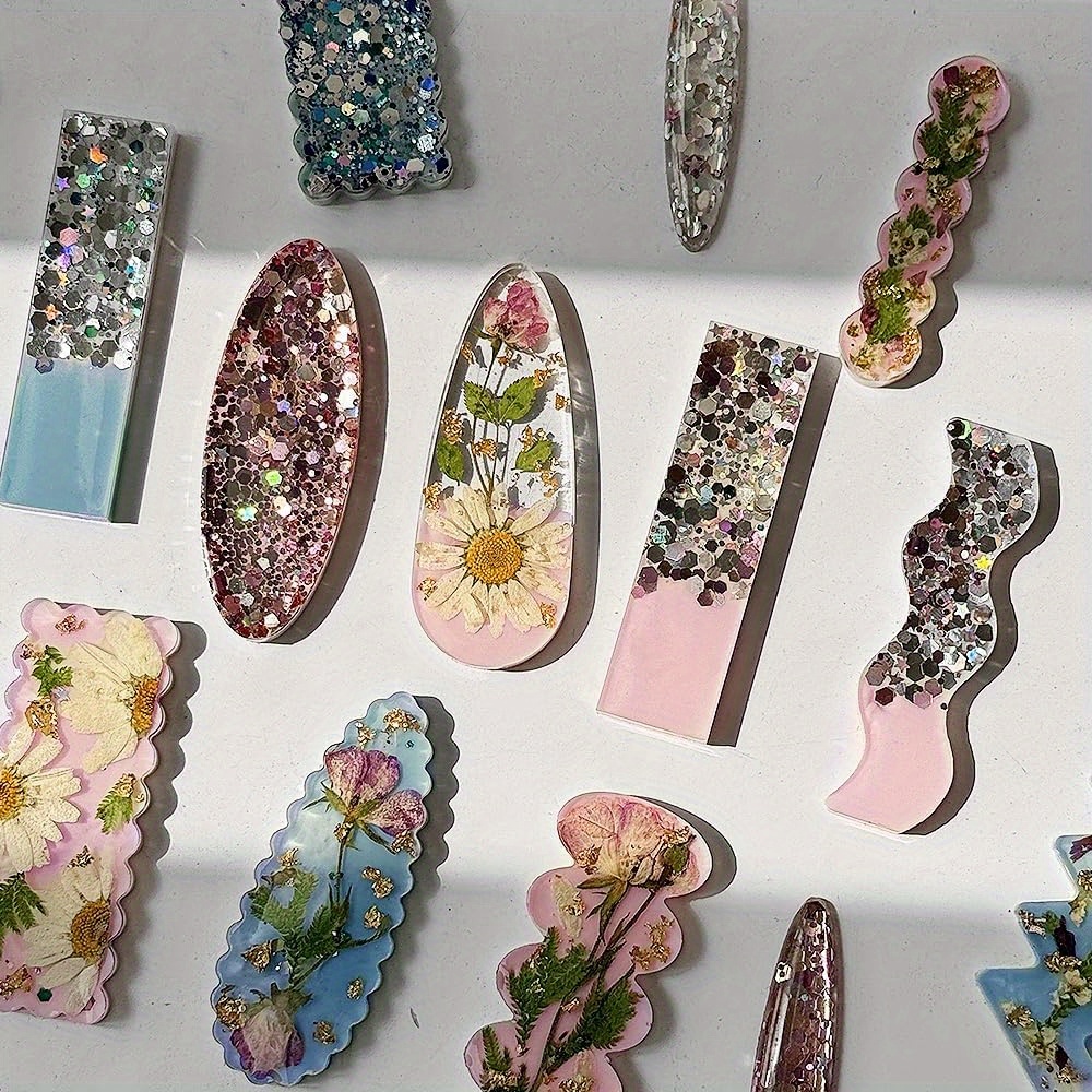 A Set of 10 Deep Hairpin Silic - Silicone Epoxy Resin Molds Set review and price