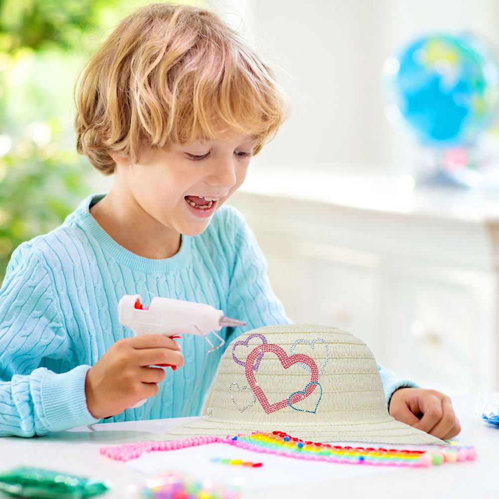 8Pcs Children Straw Hats DIY B - Painting Supplies review and price