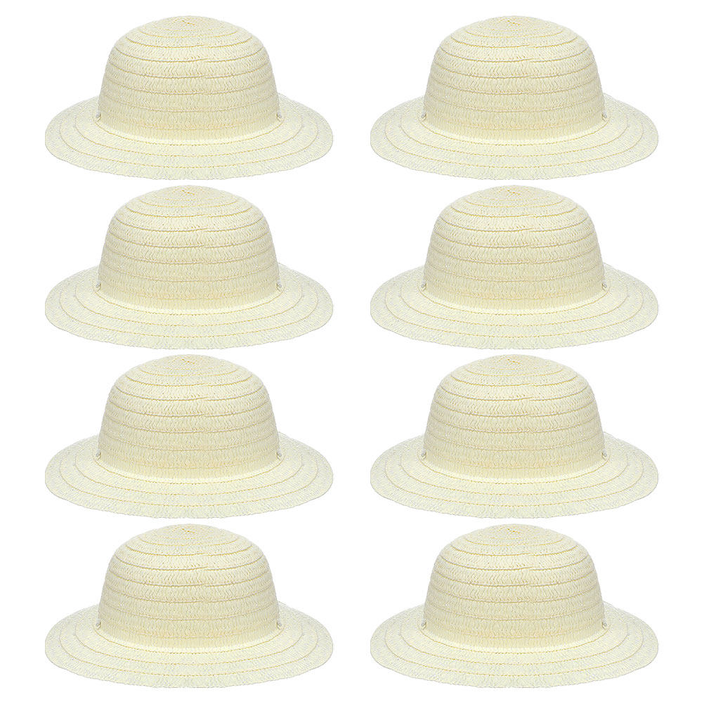 8Pcs Children Straw Hats DIY B - Painting Supplies review and price