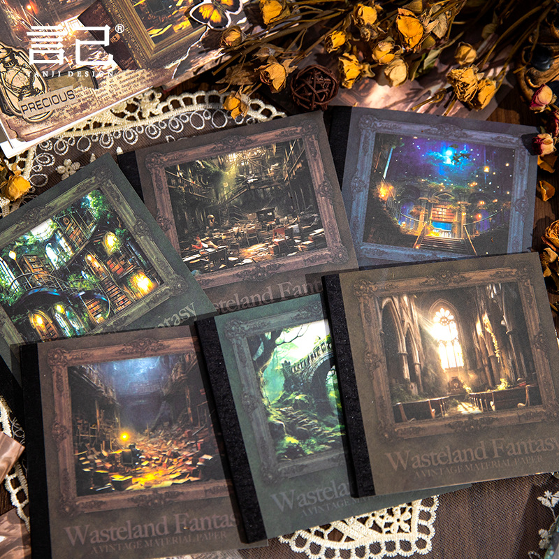 40 pcs Vintage INS Futuristic  - Vintage Junk Journal Scrapbooking Paper review and price