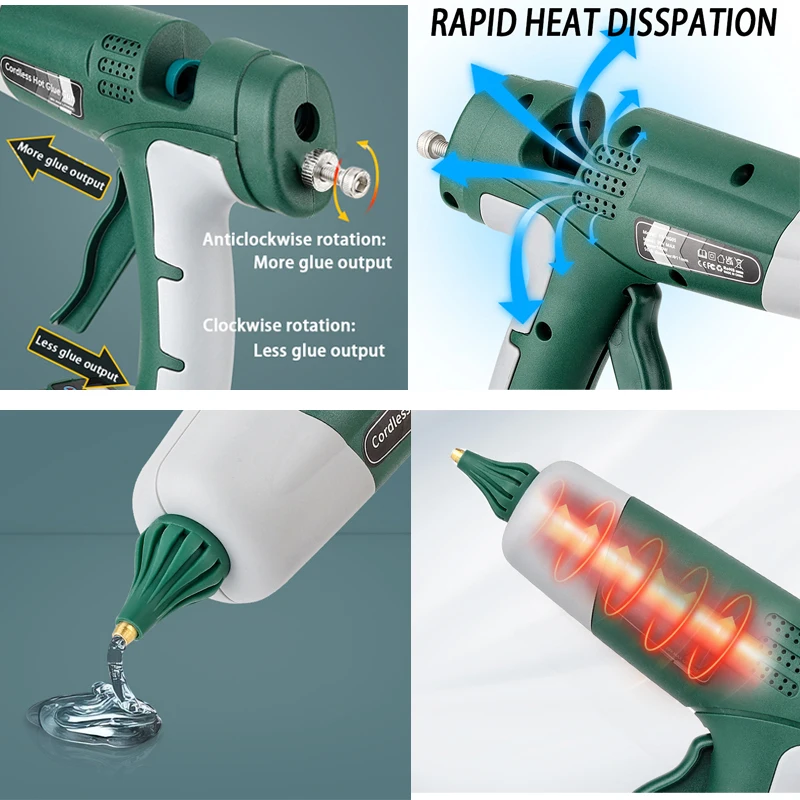 100W Cordless Hot Melt Glue Gu - Hot Melt Glue Gun Cordless review and price
