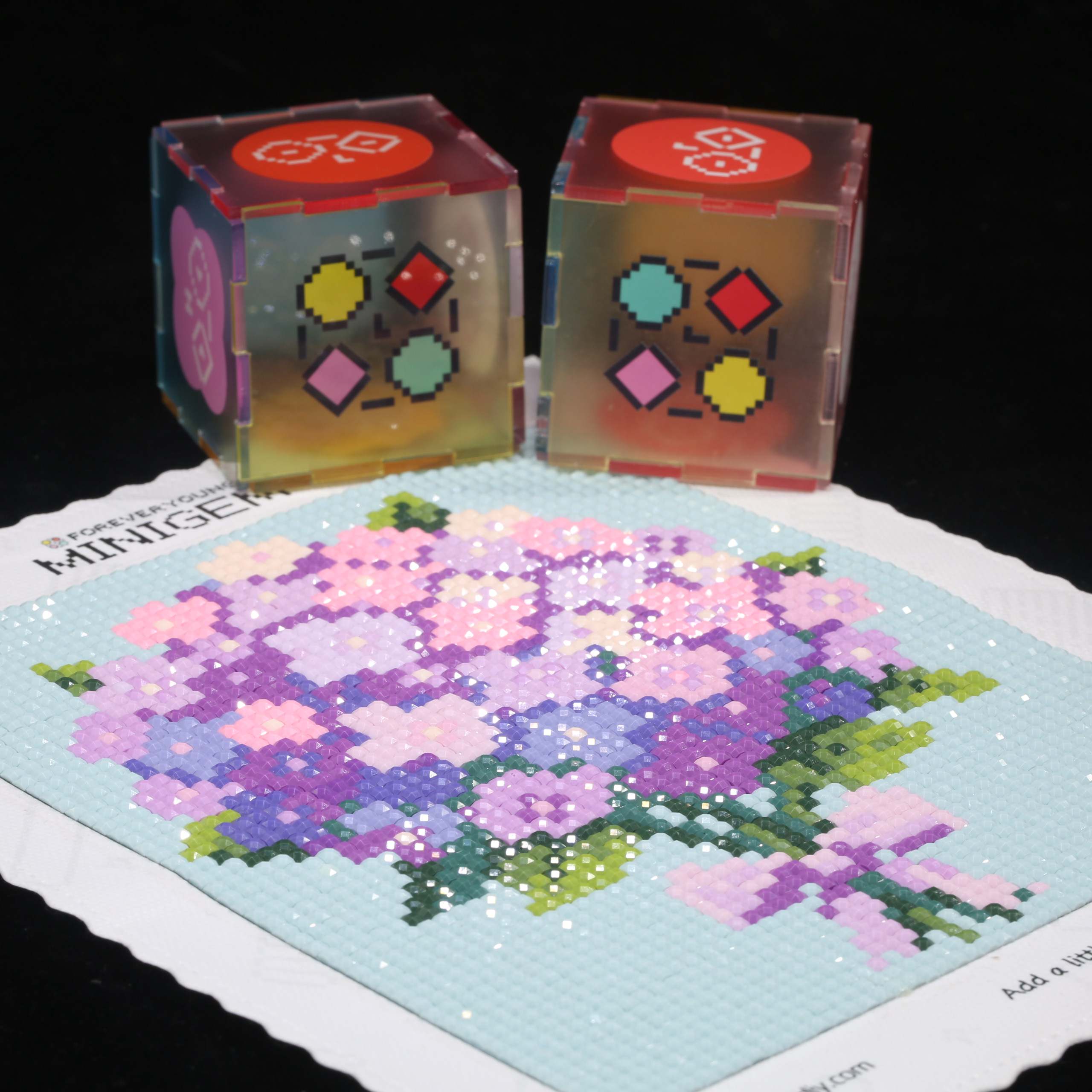 Minigem® Purple Hydrangea 5D D - 5D Diamond Painting Kit Full Drill review and price