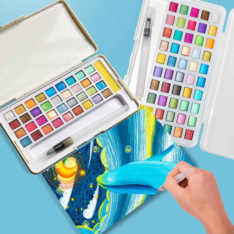 Solid Watercolor Paint Set Gli - Watercolor Paint Set Solid Pigment review and price