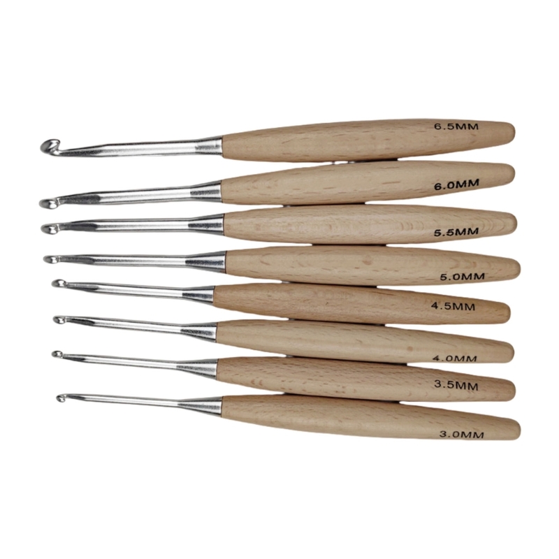 97BA Ergonomic Grip Crochet Ne - Wooden Crochet Hooks Ergonomic Handle review and price