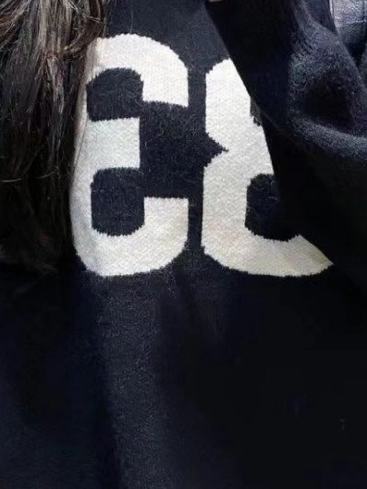 Y2K Vintage Knitted Sweater Wo - Embroidery review and price