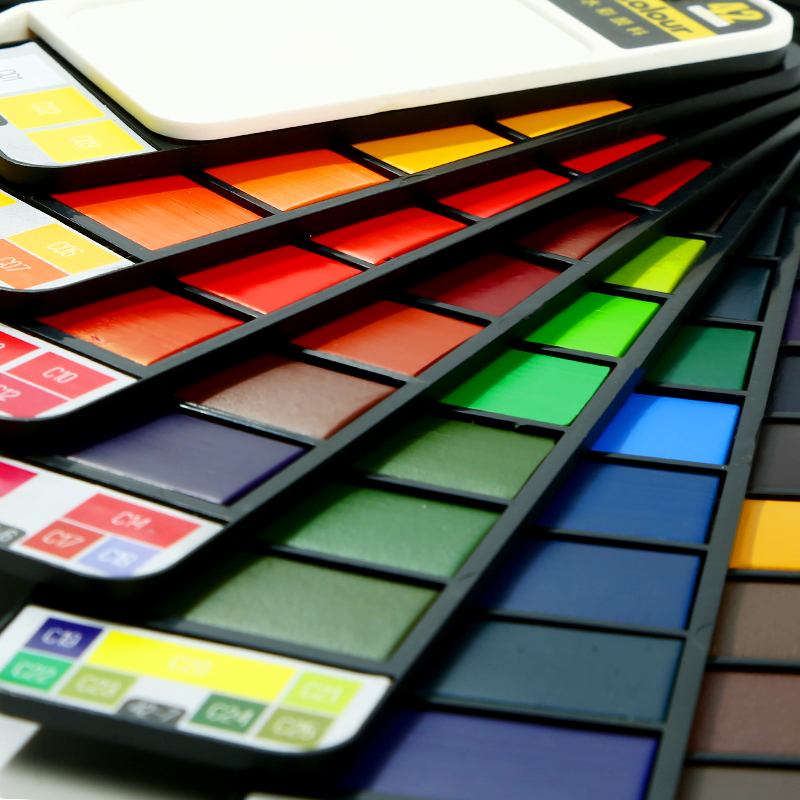 18/25/33/42 Colors Solid Water - Watercolor Paint Set Solid Pigment review and price