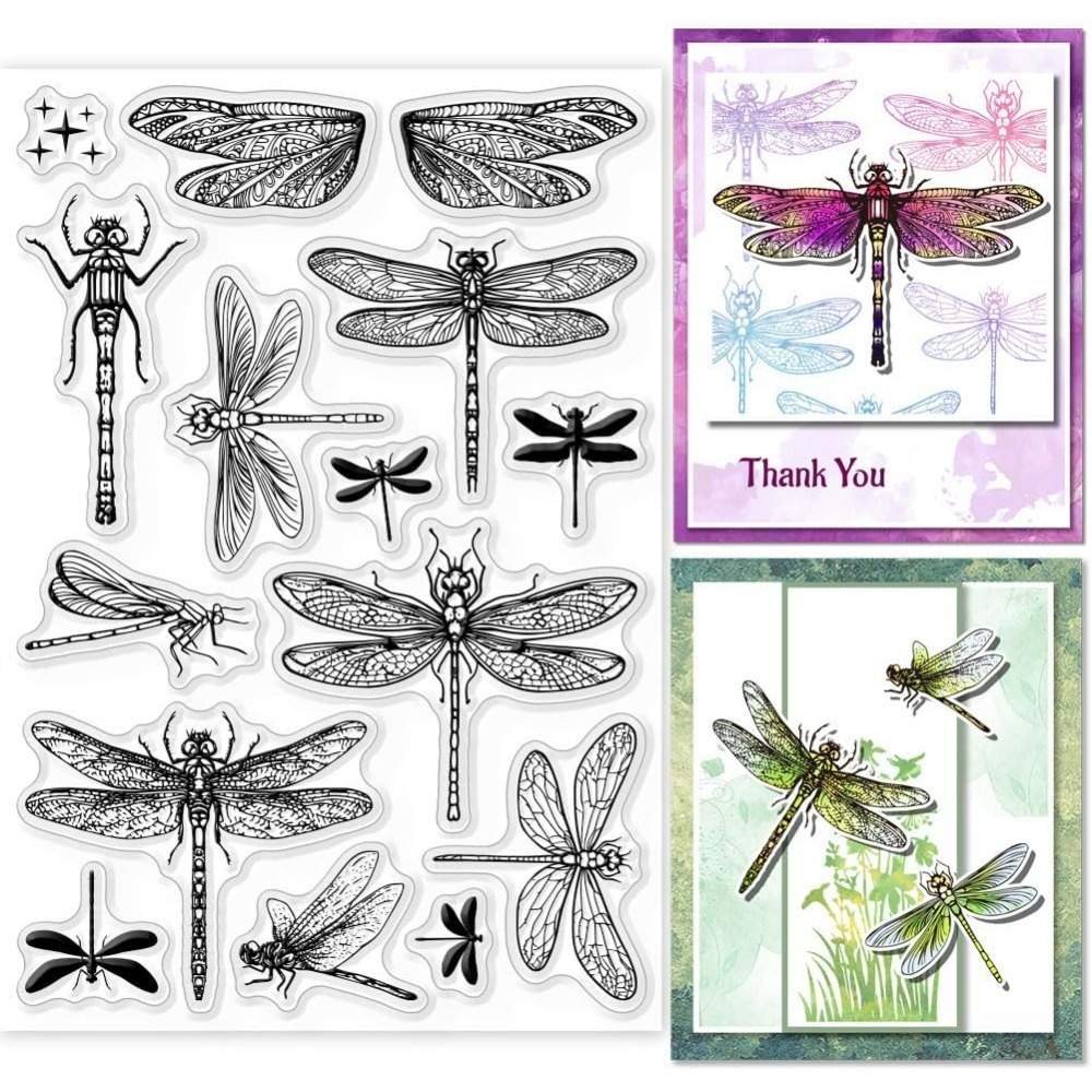 Dragonfly Clear Stamps for DIY - Clear Silicone Stamps For Card Making review and price