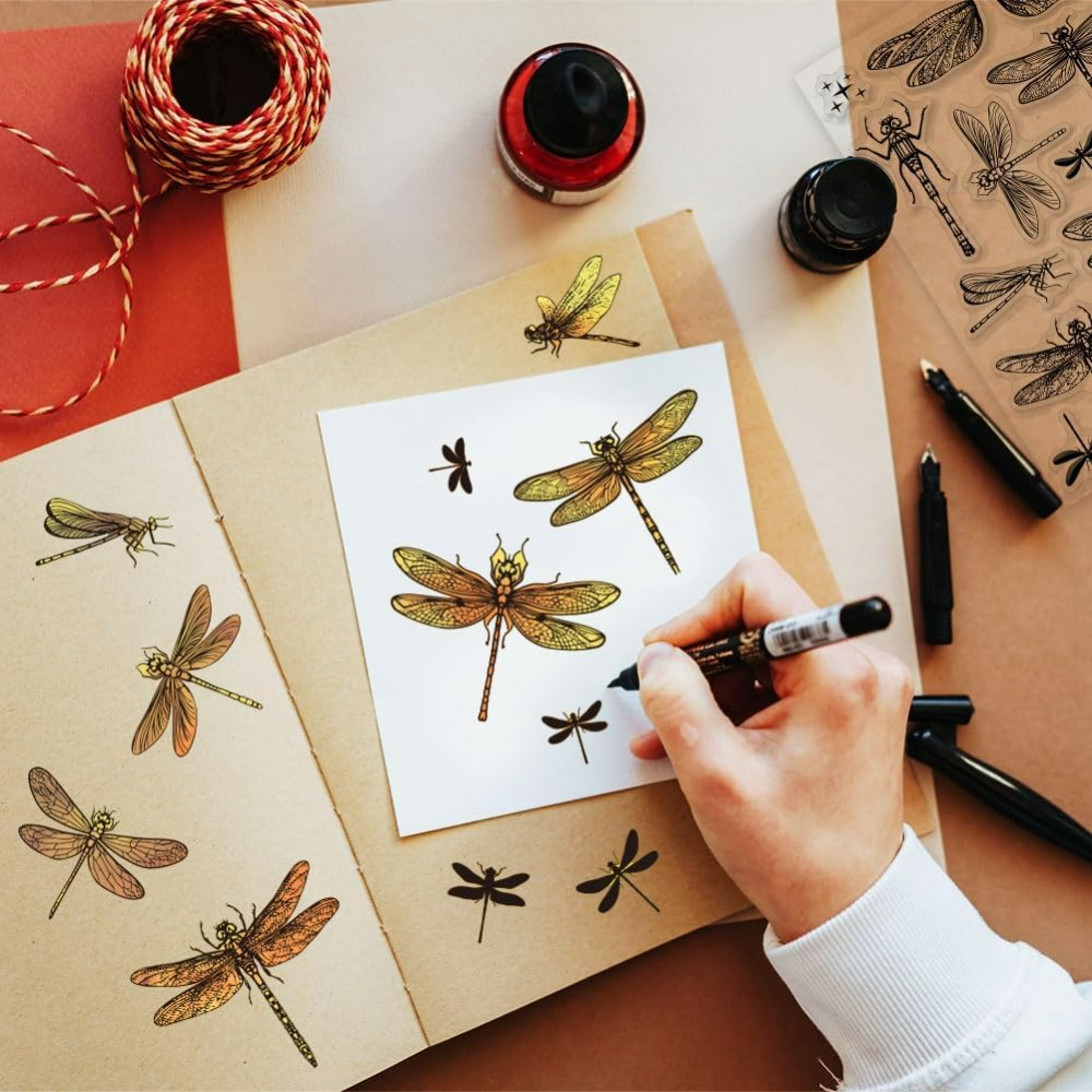 Dragonfly Clear Stamps for DIY - Clear Silicone Stamps For Card Making review and price