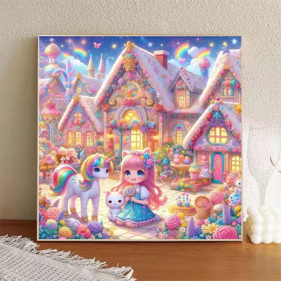1 piece 5D DIY flocking cloth, - 5D Diamond Painting Kit Full Drill review and price