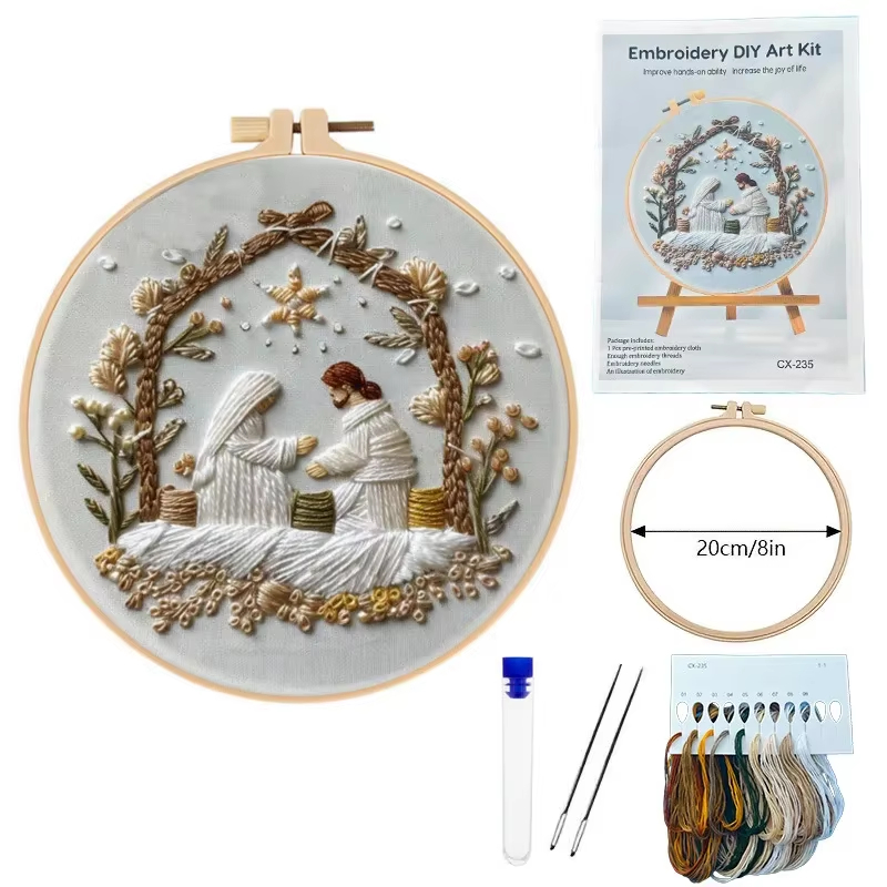 Jesus Birth Christmas Embroide - Cotton Embroidery Thread Skeins review and price