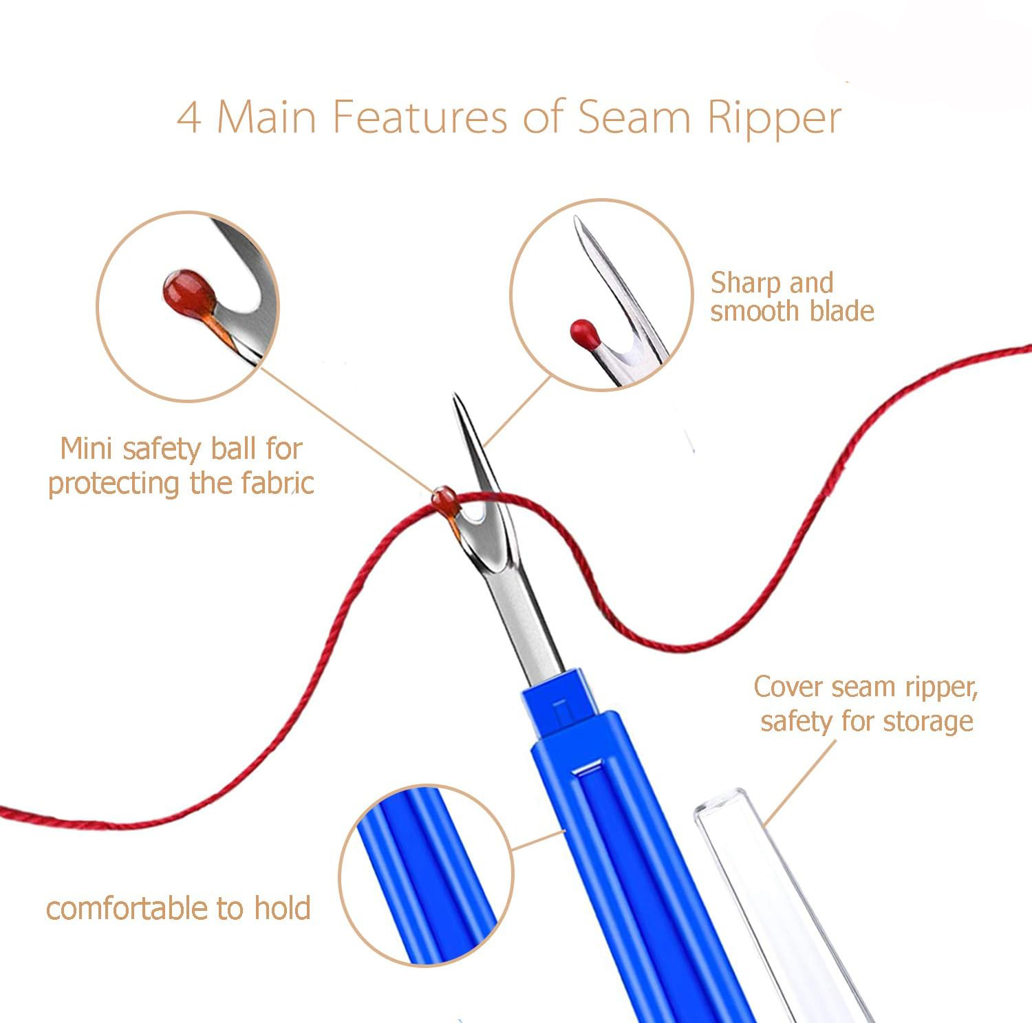 Sewing Seam Ripper Kit  Sewing - Cotton Embroidery Thread Skeins review and price