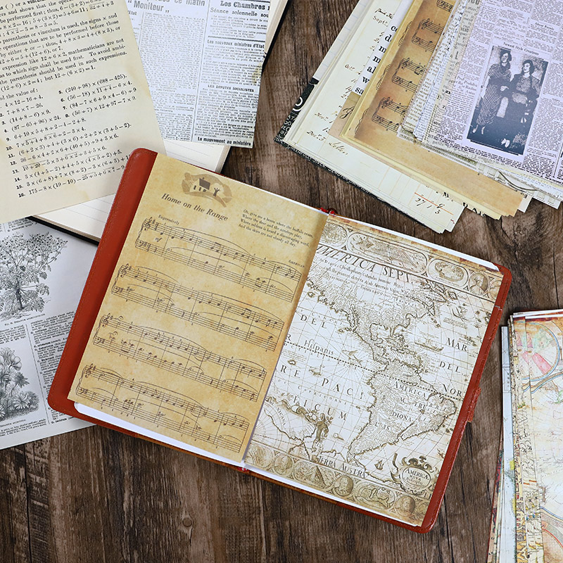 30 Pcs Old Map Flower Letters  - Vintage Junk Journal Scrapbooking Paper review and price