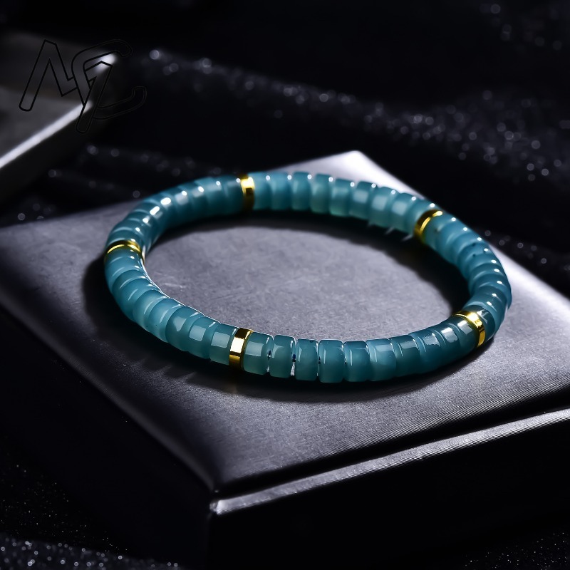 Natural Jadeite Blue Water Aba - Beading review and price