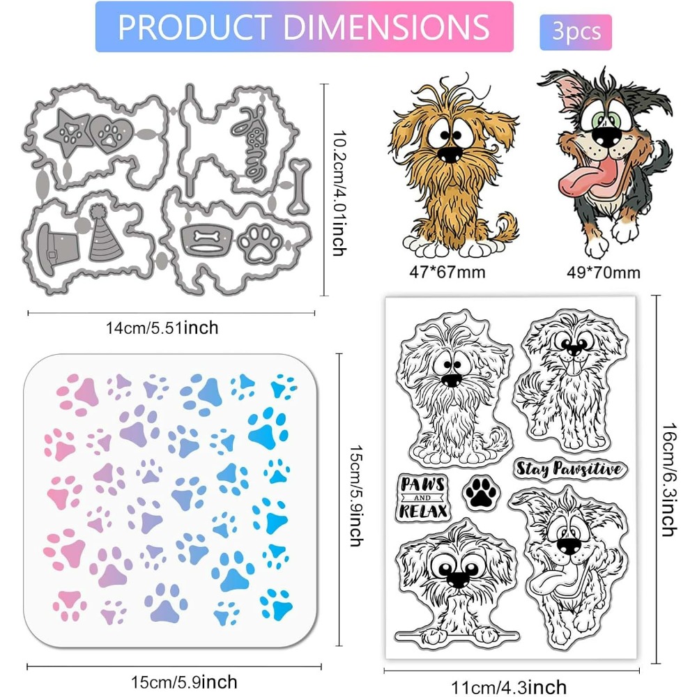 Comic Dog Clear Silicone Stamp - Clear Silicone Stamps For Card Making review and price