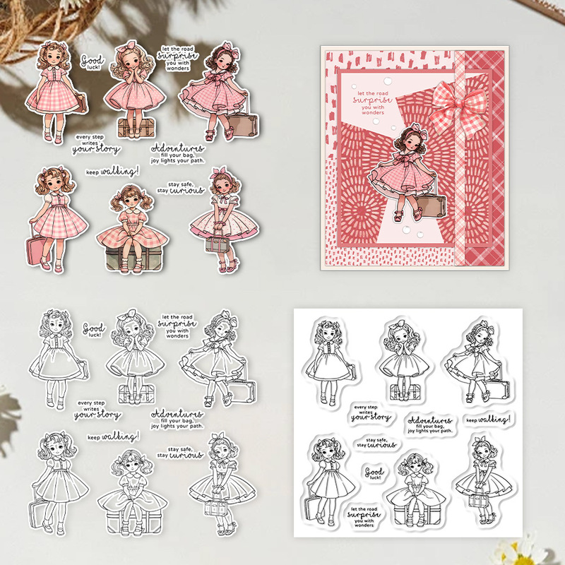 Suncraft Lovely Traveling Litt - Clear Silicone Stamps For Card Making review and price