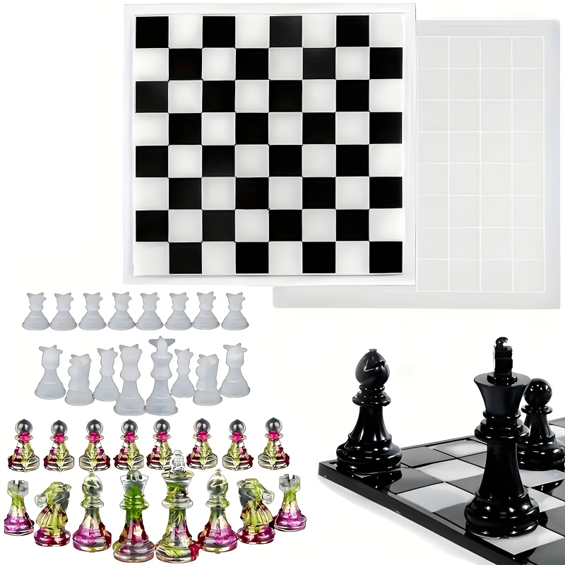 11Chessboard16Resin Silicone M - Silicone Epoxy Resin Molds Set review and price