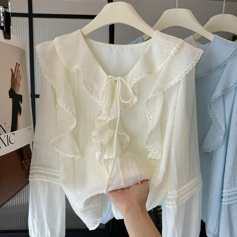 French V-Neck Chic Long Sleeve - Embroidery review and price