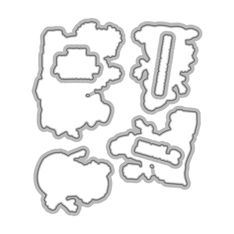 Winter Snowman Christmas Cutti - Clear Silicone Stamps For Card Making review and price