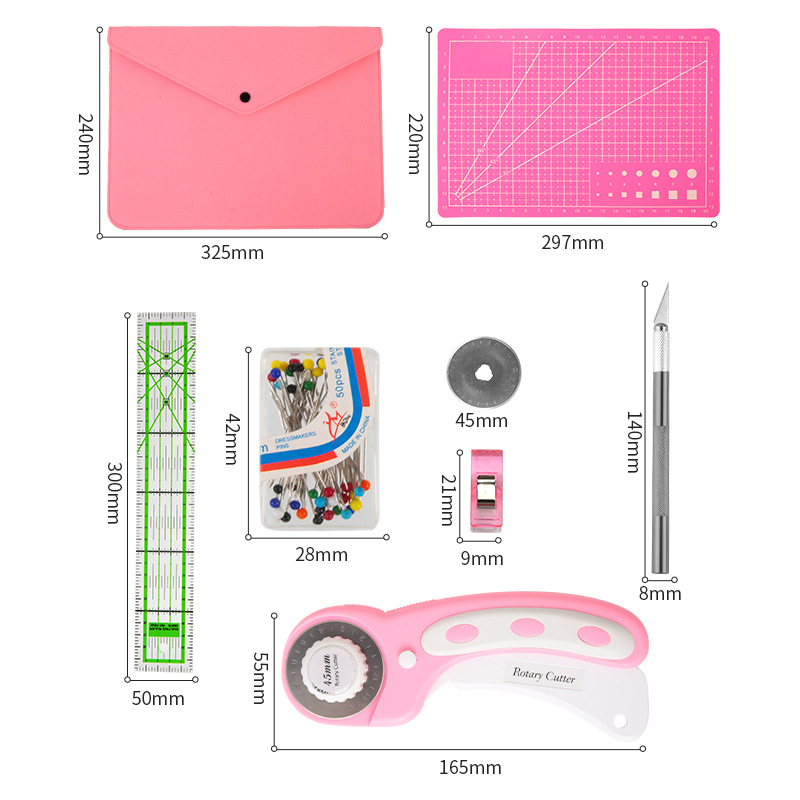 Rotary Cutter Set Pink - Quilt - Rotary Cutter For Fabric 45Mm review and price