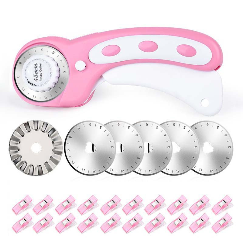 Rotary Cutter Set Pink - Quilt - Rotary Cutter For Fabric 45Mm review and price